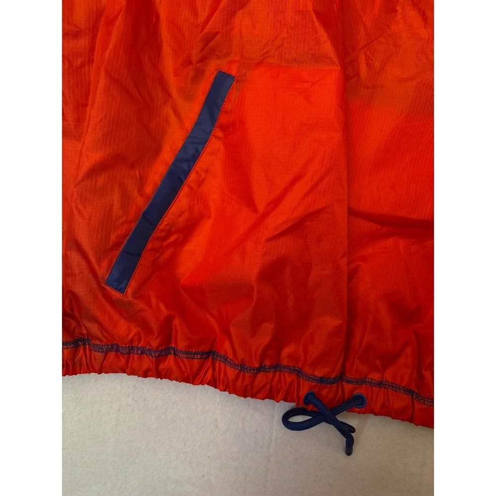 Forever 21 Wilson Red Quarter Zip Ripstop Windbreaker Jacket Large Reversible